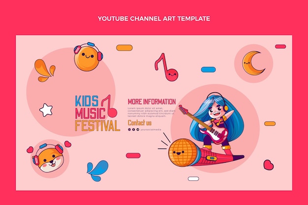 손으로 그린 다채로운 음악 축제 youtube 채널