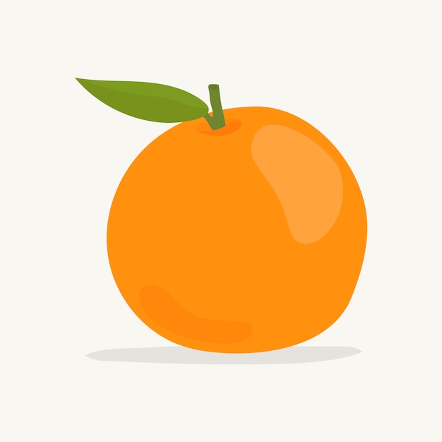 免费矢量手绘鲜艳的橙色的插图