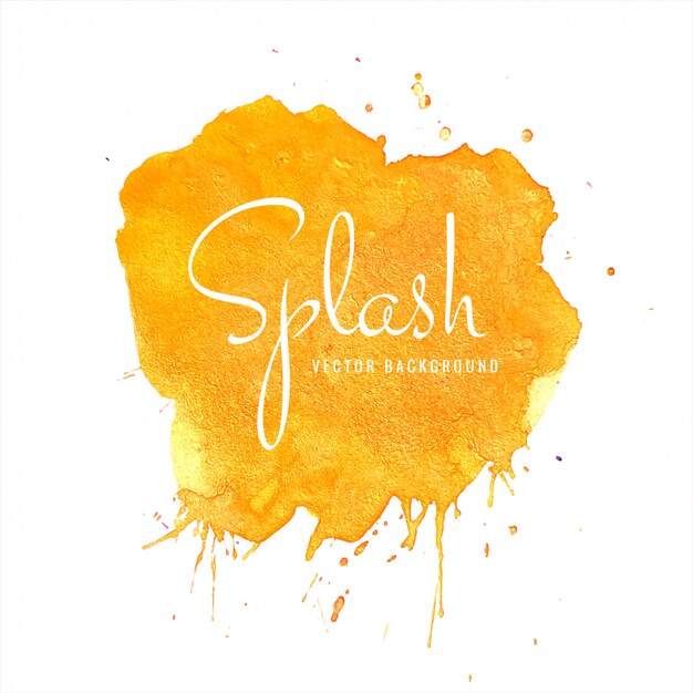 Hand drawn colorful soft watercolor splash design vector