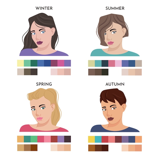 Hair Color Chart Images - Free Download on Freepik