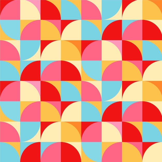 Hand drawn colour blocked  pattern design