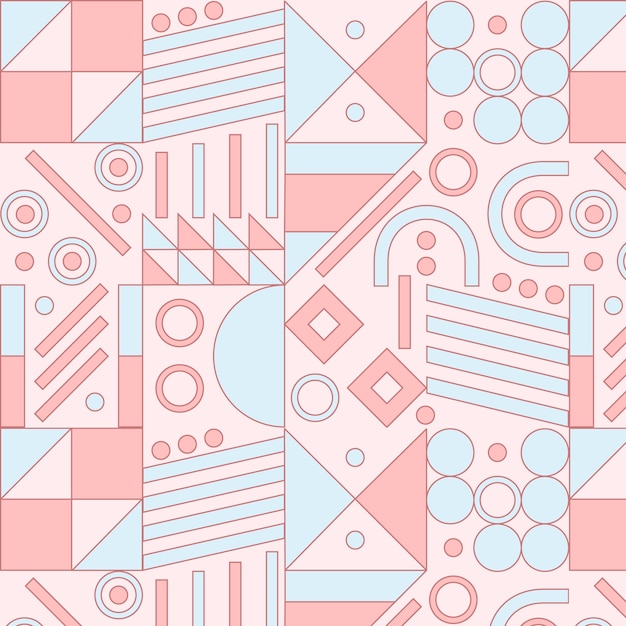 Free vector hand drawn colour blocked pattern illustration