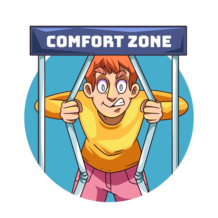 Free Vector hand drawn comfort zone illustration