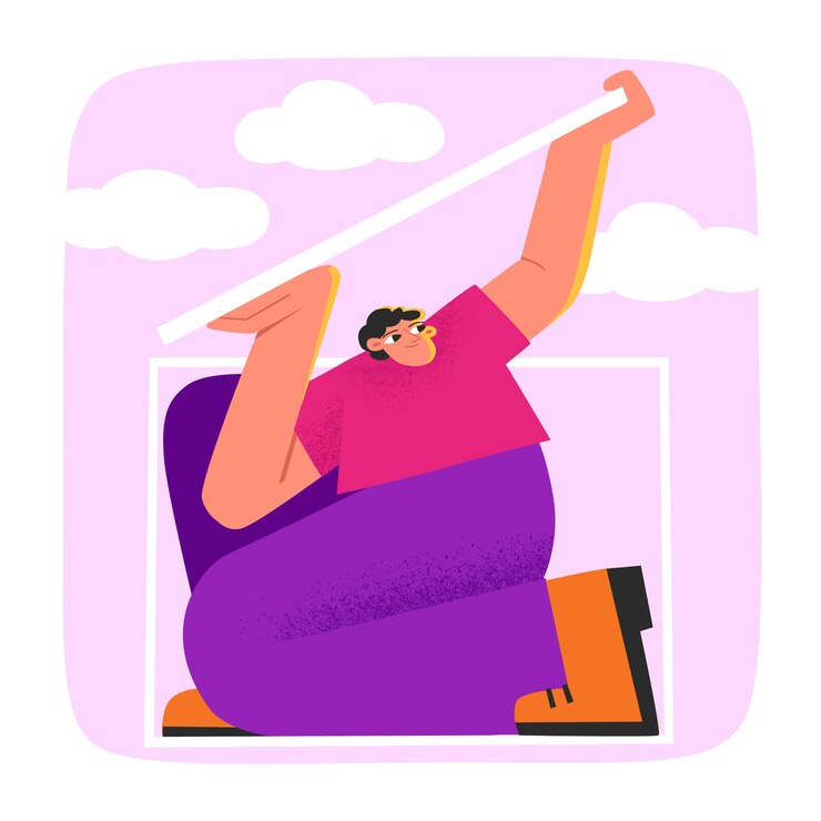 Free Vector hand drawn comfort zone illustration