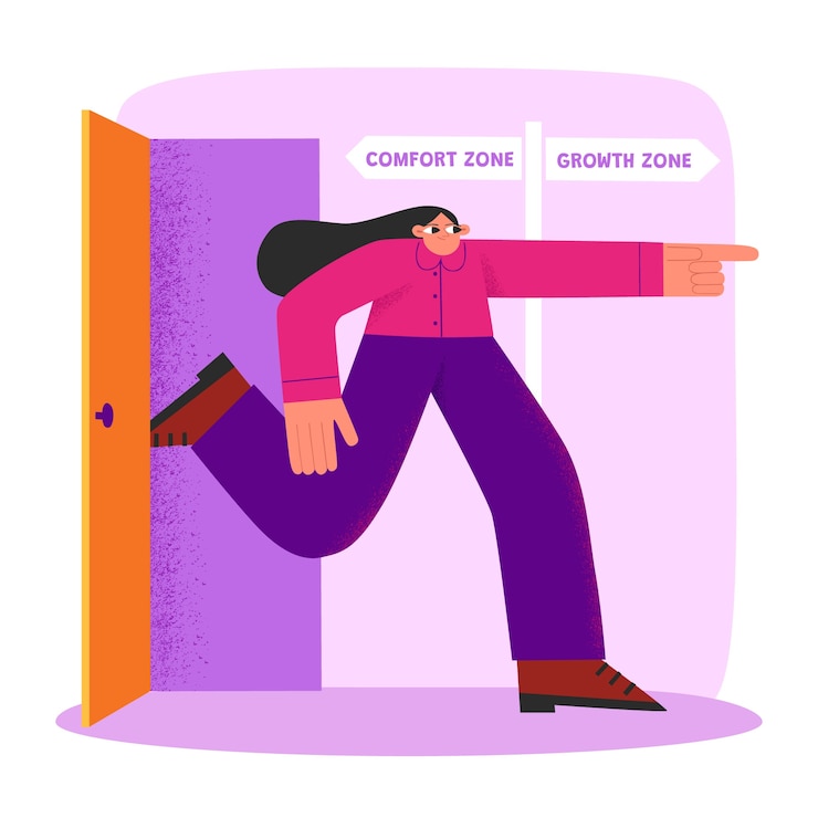 Free Vector hand drawn comfort zone illustration