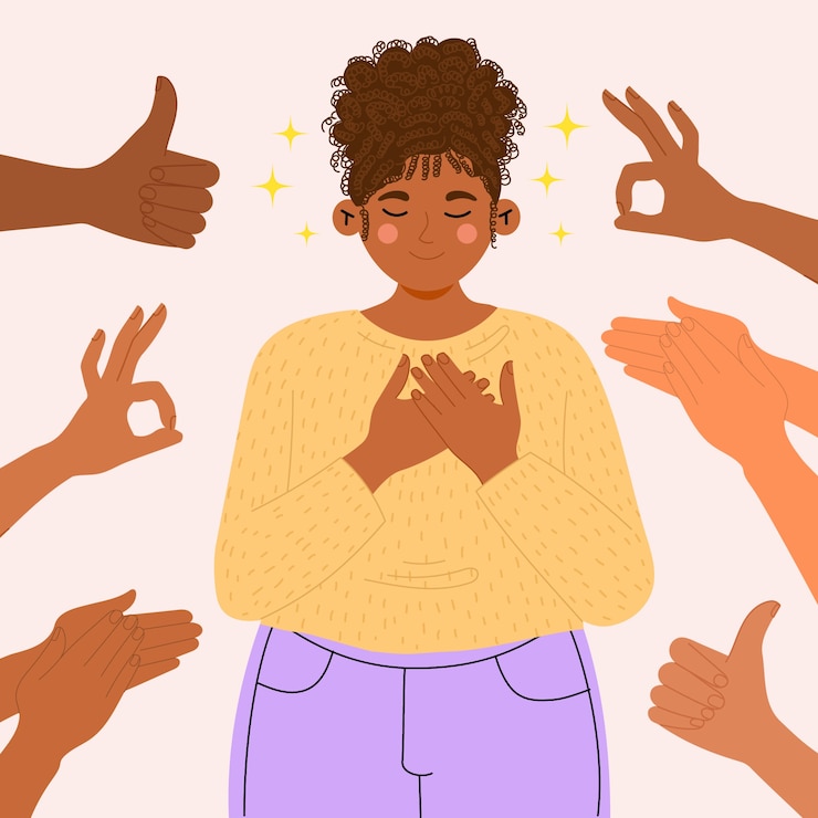 Free Vector hand drawn compliment illustration
