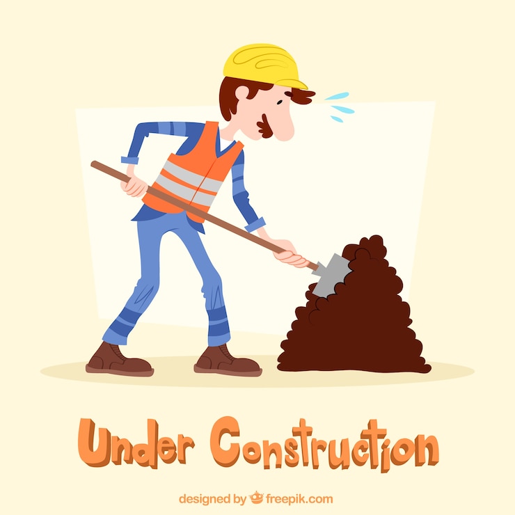 Free Vector hand drawn under construction background