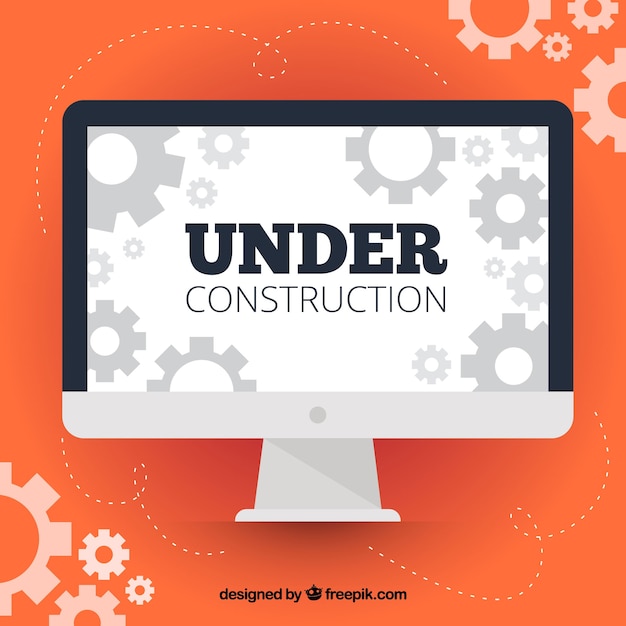 Free vector hand drawn under construction background