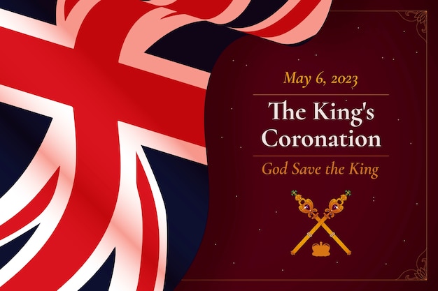 Free vector hand drawn coronation illustration