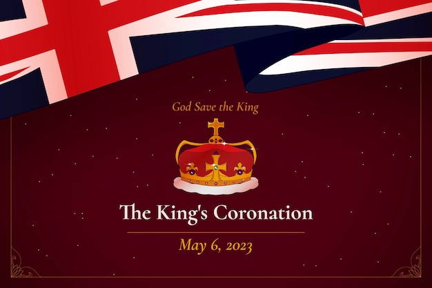 Free vector hand drawn coronation illustration