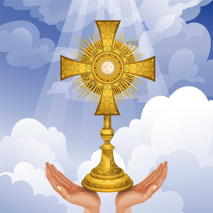 Free Vector hand drawn corpus christi illustration