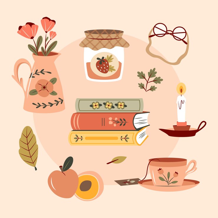 Free Vector hand drawn cottagecore element
