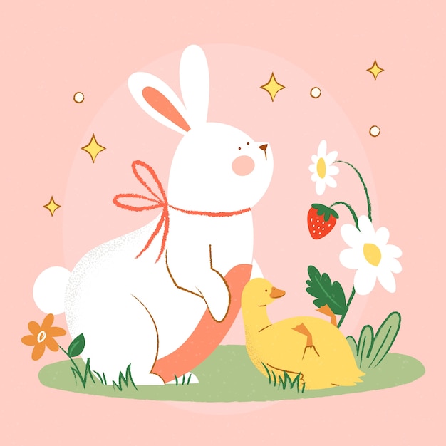 Free Vector hand drawn cottagecore illustration