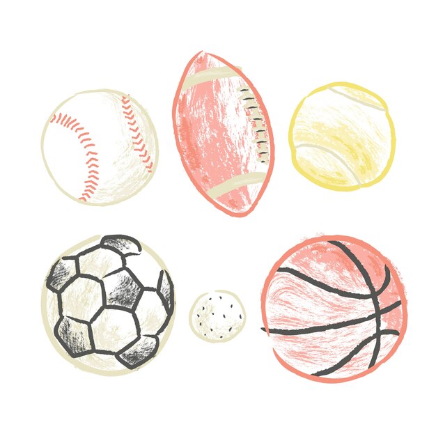 Free Vector hand drawn crayon illustration