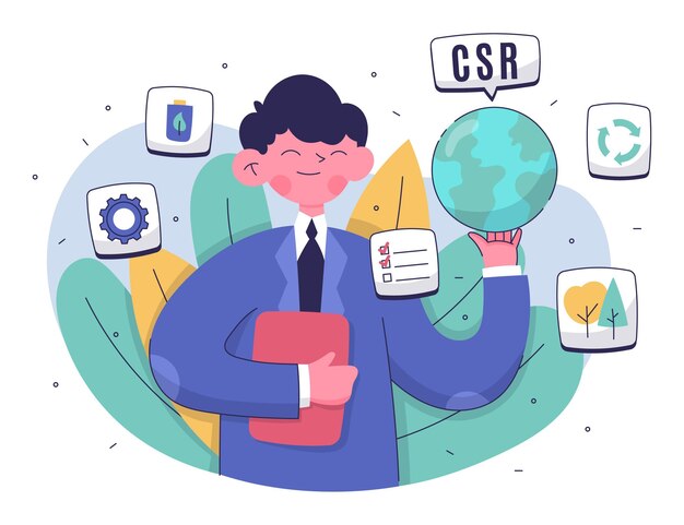 Иллюстрированная концепция csr