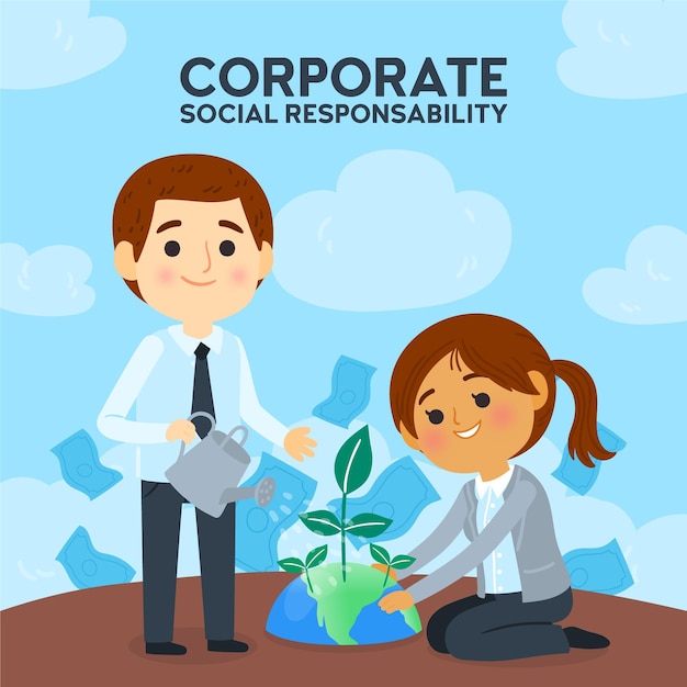 Иллюстрированная концепция csr