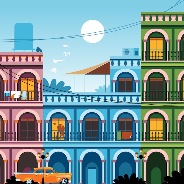 Free vector hand drawn cuba illustration