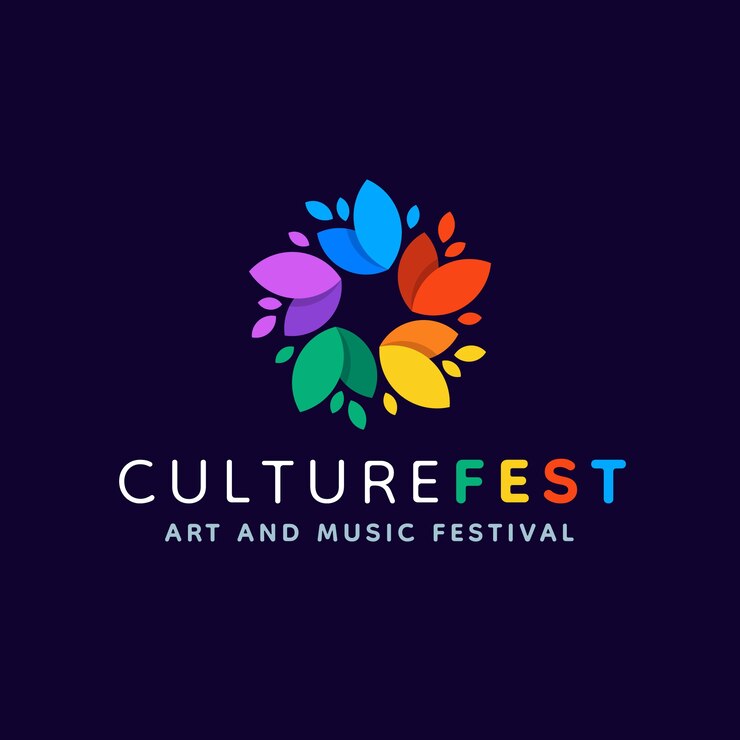 Free Vector hand drawn culture logo design