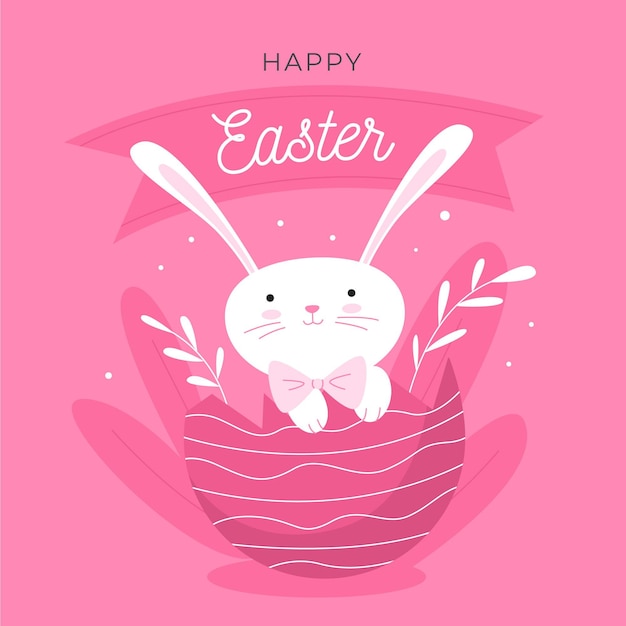 Hand drawn cute easter illustration