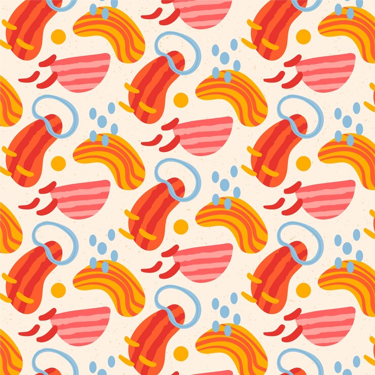 Free Vector hand drawn cutout collage background