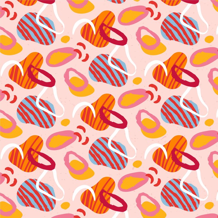 Free Vector hand drawn cutout collage background