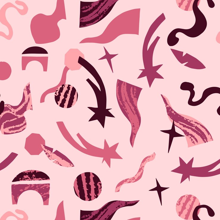 Free Vector hand drawn cutout collage pattern