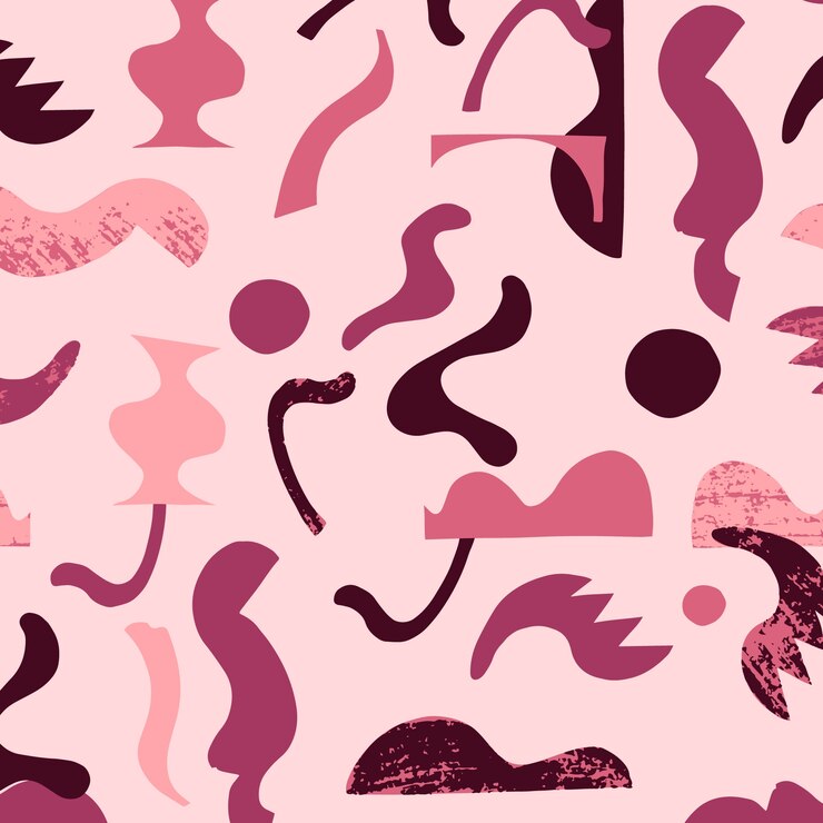 Free Vector hand drawn cutout collage pattern