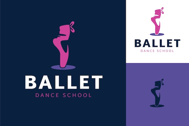 Ручной обращается логотип школы танцев