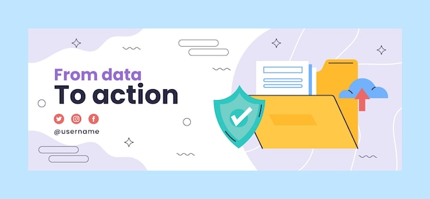 Hand drawn data analysis facebook cover