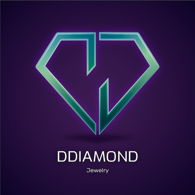Free vector hand drawn dd logo template
