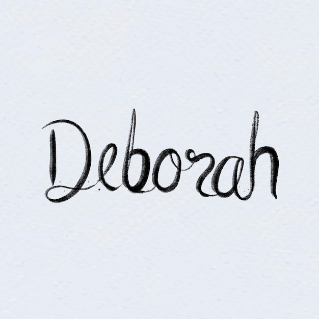 Hand drawn Deborah Font Vector Typography – Download Free Vector Templates