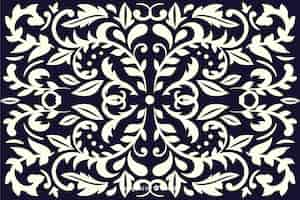 Free vector hand drawn decorative damask background