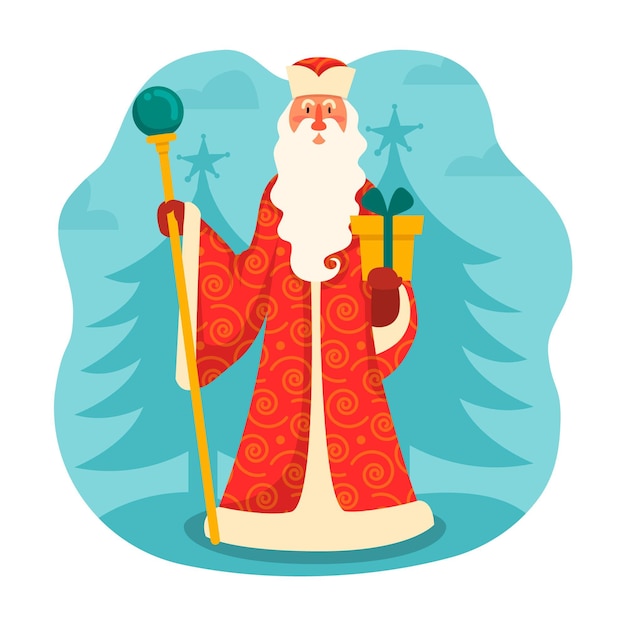 손으로 그린 ded moroz