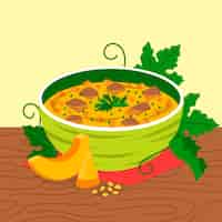 Free vector hand drawn delicious locro illustration