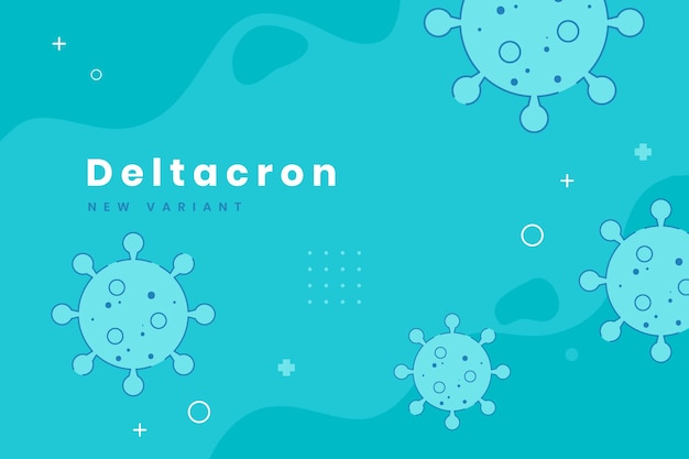 Hand drawn deltacron background