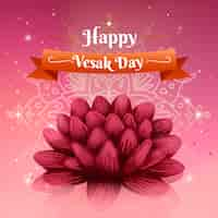 Free vector hand drawn design vesak event