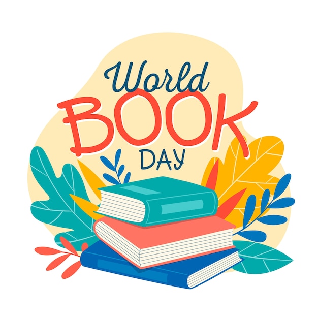 Ручной обращается дизайн Всемирный день книги