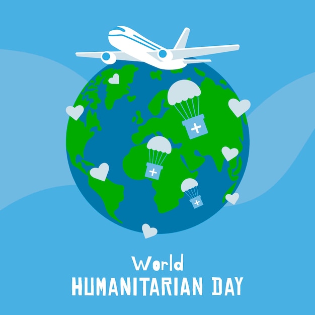 Hand drawn design world humanitarian day