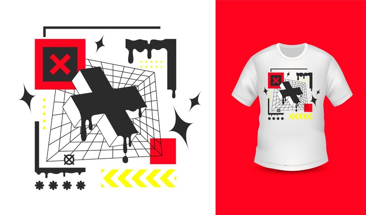 무료 Vector streetwear 일러스트레이션을 위한 손으로 그린 디자인