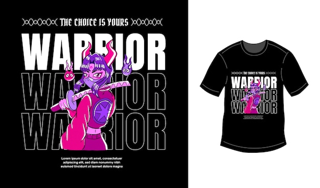 Warrior Cats T-shirt Design Vector Download