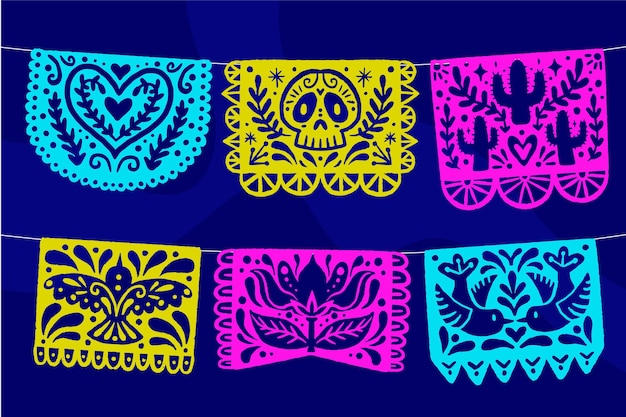 Crafting of Papel Picado 3393491 Vector Art at Vecteezy