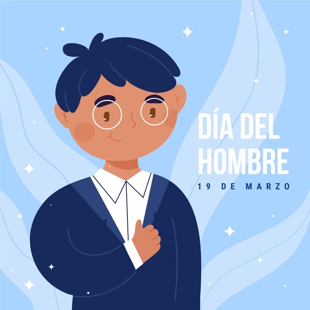 손으로 그린 dia del hombre 그림