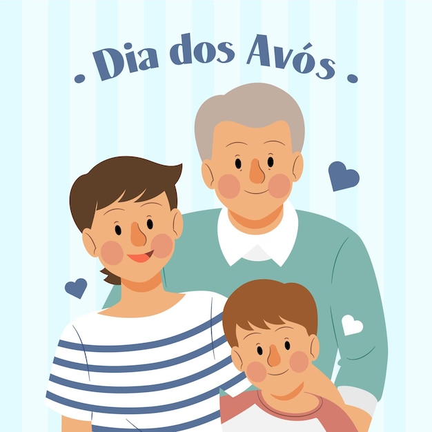 Free vector hand drawn dia dos avos concept