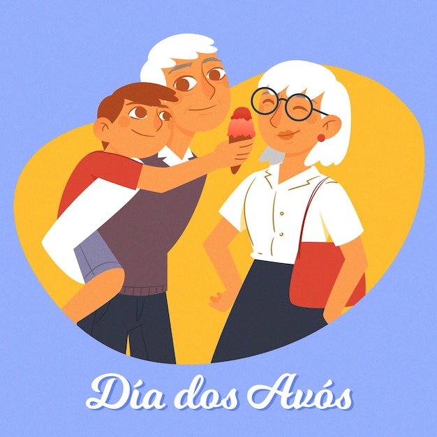 Бесплатное векторное изображение Рисованной концепция dia dos avos