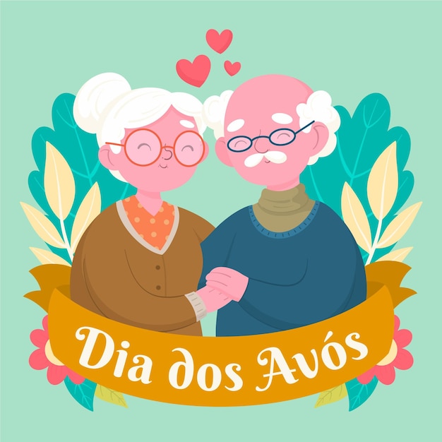 Free vector hand drawn dia dos avos concept