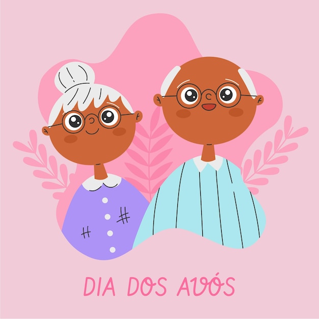 Hand drawn dia dos avos illustration