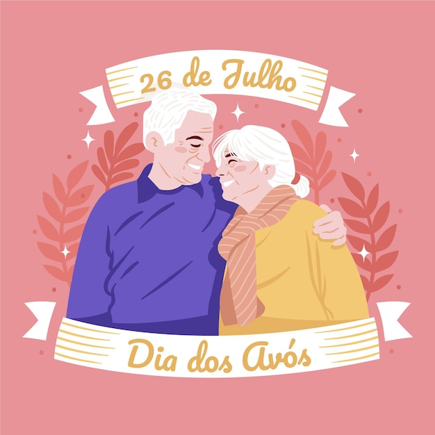 hand drawn dia dos avos illustration