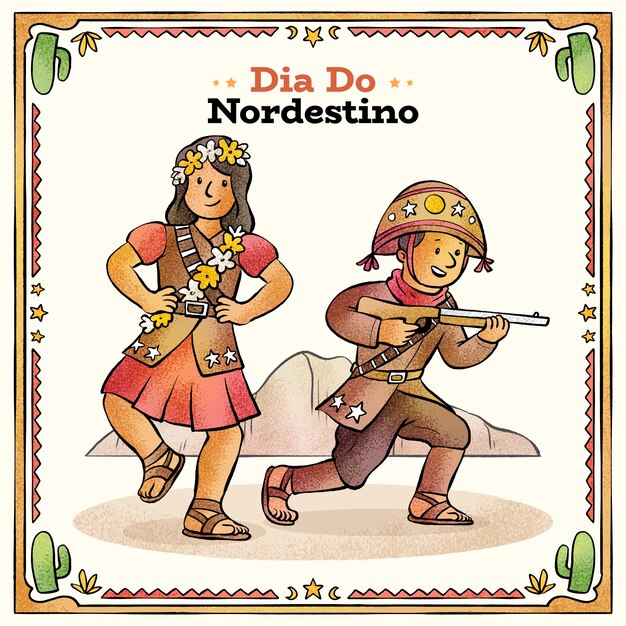 손으로 그린 dia do nordestino 그림