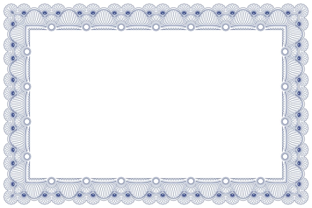 Free vector hand drawn diploma border frame