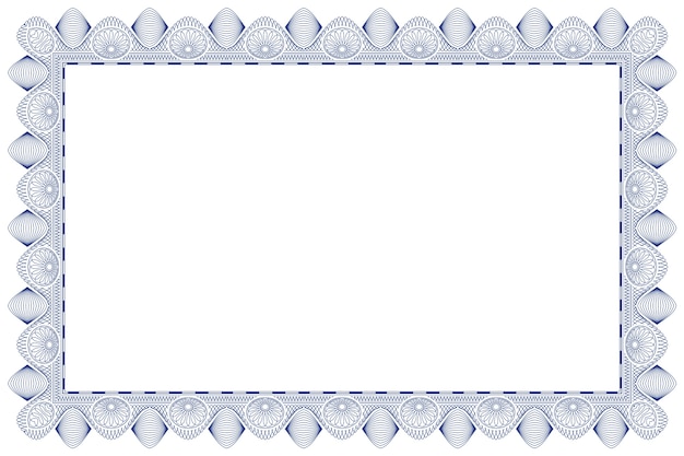 Free vector hand drawn diploma border frame